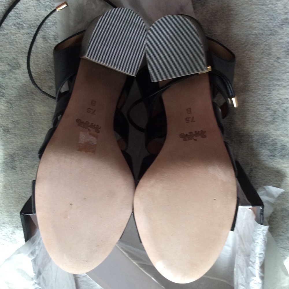 NEW IN BOX Coach Larissa sandal heel black Sz 7.5 - Picture 5 of 6
